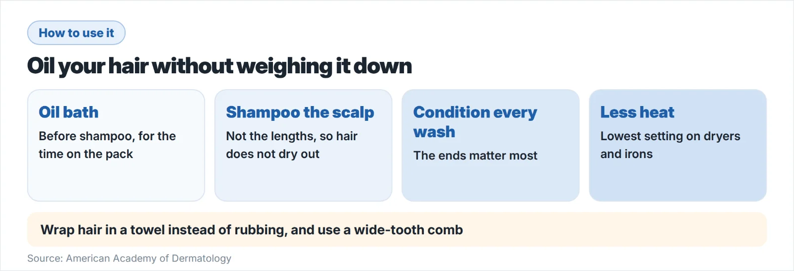 How to use hair oil