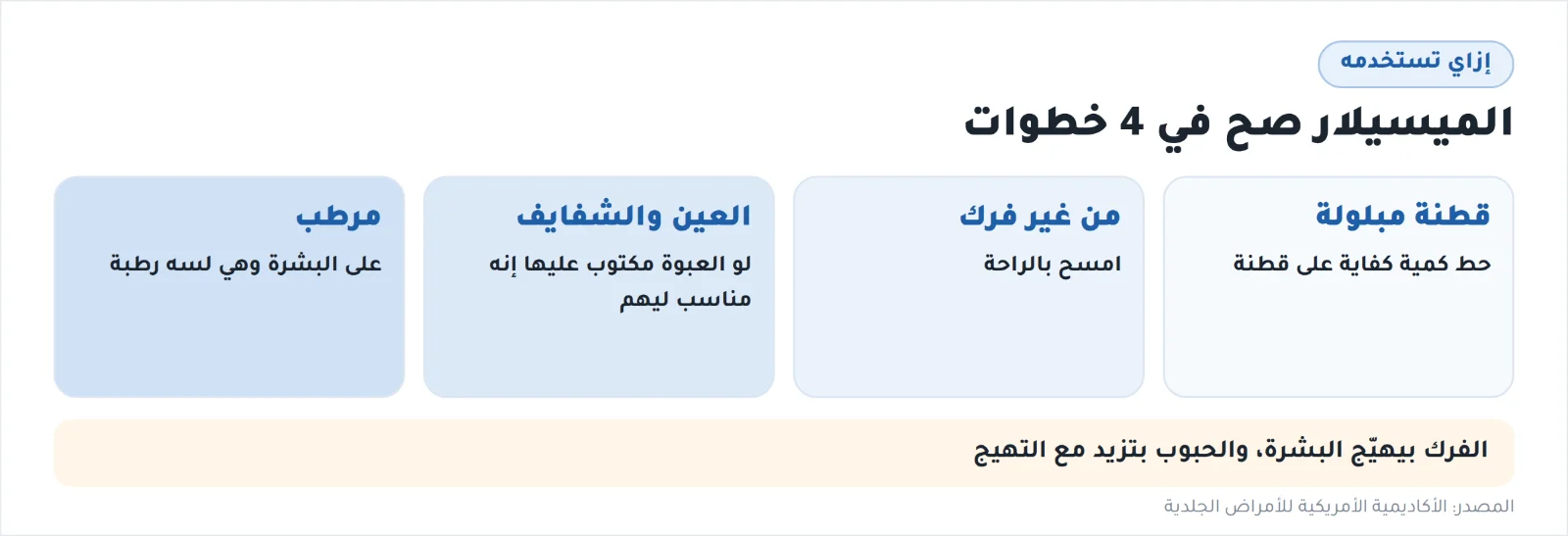إزاي تستخدم الميسيلار واتر