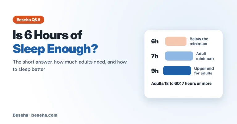 Is 6 Hours of Sleep Enough? How Much Sleep Adults Really Need