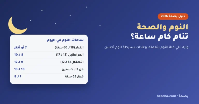 النوم والصحة: تنام كام ساعة؟ وإيه اللي قلة النوم بتعمله