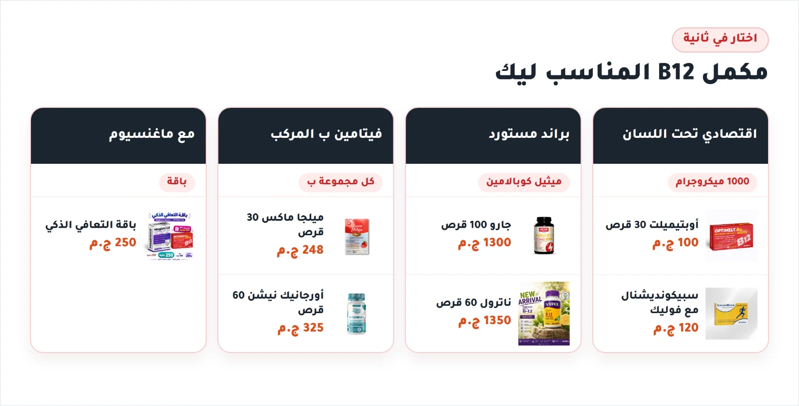 اختار مكمل B12 المناسب ليك