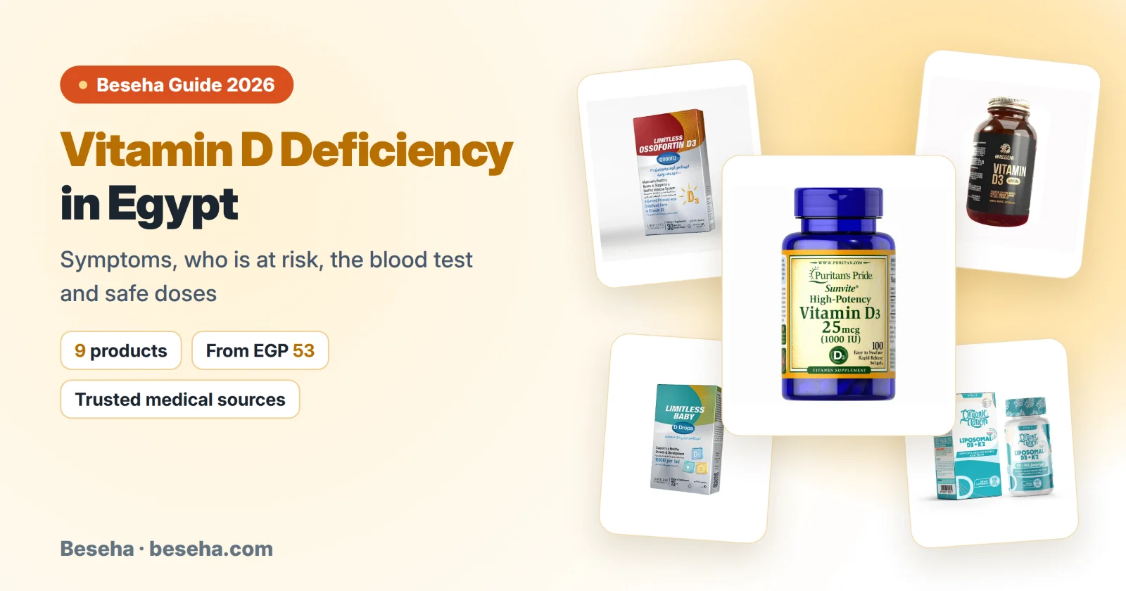 Vitamin D Deficiency in Egypt: Symptoms, Test and Safe Doses