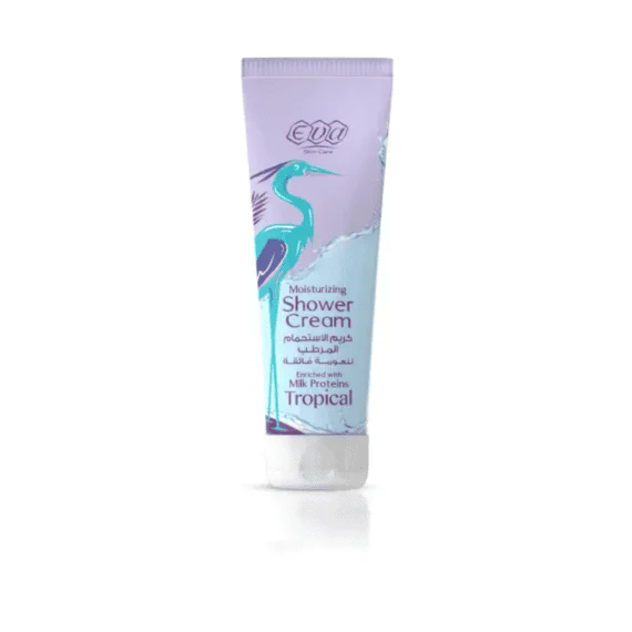 Eva Skin Care Tropical Moisturizing Shower Cream 250 ml-ايفا سكين كير كريم الاستحمام المرطب تروبيكال 250 مل