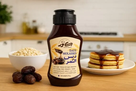 دبس التمر الطبيعي سكويز 270 جم من بصحة – مصدر للطاقة والحديد -Date Molasses Squeeze 270 – Natural sweetener rich in iron and energy