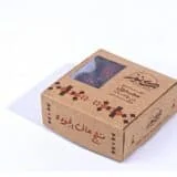 Premium Plain Medjool Dates 250g Box – Dates ‘n Flavors packaging علبة تمر مجدول فاخر 250 جم من Dates n Flavors – تغليف فاخر أنيق