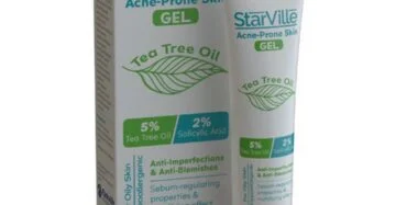 Starville Acne Prone Skin Gel For Oily Skin – 30gm, anti-acne gel that controls oil and purifies the skin. ستارفيل جل لحب الشباب للبشرة الدهنية – 30 جرام، جل منظم للدهون ومضاد لحب الشباب.