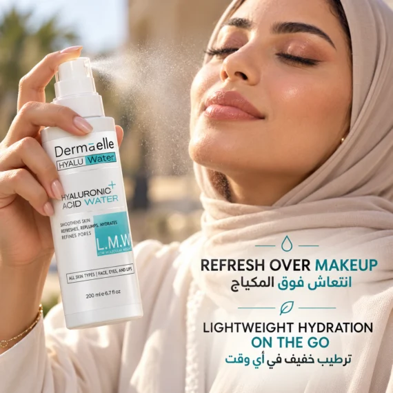 DERMAELLE HyaluWater Hyaluronic Acid Water 200ml - ديرما إل هيالورونيك ووتر 200مل