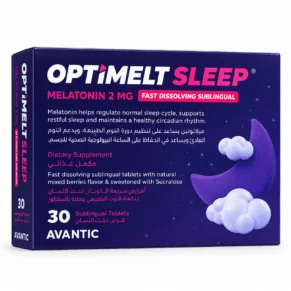 OptiMELT Sleep 30 SL tab– Melatonin 2mg for Sleep & Relaxation Support
