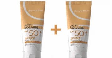 ديرما أكتيف أكتي سولير ألترا فلويد SPF 50+ 50 مل عرض 1+1 – حماية يومية فائقة الخفة من أشعة الشمس