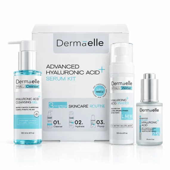 ديرما إل مجموعة حمض الهيالورونيك المتقدمة - Dermaelle Advanced Hyaluronic Acid Kit