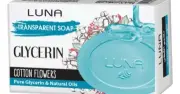 Luna Glycerin Cotton Flower Soap 72 g-لونا صابون الجلسرين زهرة القطن 72 جرام
