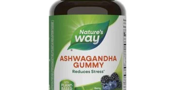 عبوة أشواجاندا جامي من ناتشرز واي – 90 قطعة بنكهة التوت، لدعم التركيز وتقليل التوتر Ashwagandha Gummy for Stress Relief – 90 Gummies – Powerful Daily Calm