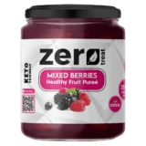 Mixed Berries Healthy Fruit Purée 180g – 95% Real Fruit Zero Sugar Added Keto Friendly-بيوريه التوت المشكل الصحي 180 جم – 95٪ فاكهة حقيقية بدون سكر مضاف كيتو فريندلي