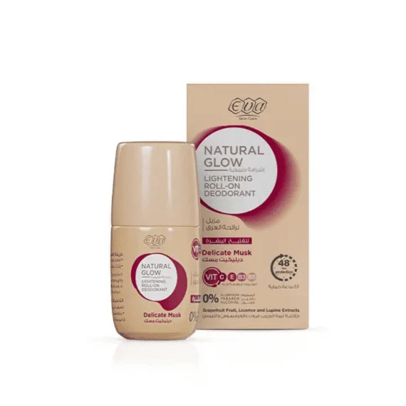 Eva Roll On Delicate Musk 60 g soft musk deodorant-ايفا رول اون ديليكيت مسك 60 جم برائحة مسك ناعمة تدوم