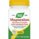 Nature's Way Magnesium Glycinate (120 Tabs) - Superior Absorption & Muscle Calm