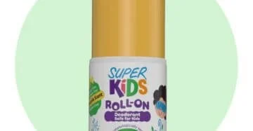 Superkids Roll On Pineapple Scent – natural deodorant for kids 30 ml سوبركيدز رول أون برائحة الأناناس – مزيل عرق طبيعي وآمن للأطفال 30 مل