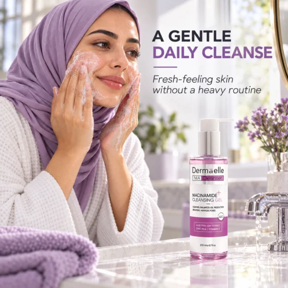 Dermaelle Niacinamide Cleansing Gel 200 ml - ديرما إل غسول جل بالنياسيناميد -2