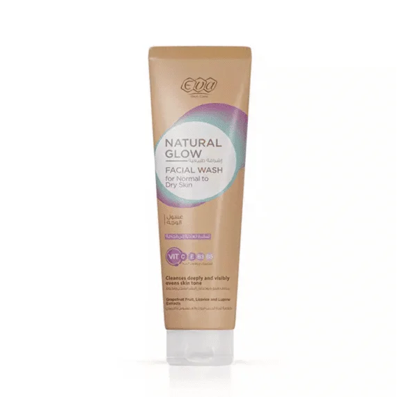 Eva Skin Care Natural Glow Dry Cleanser 100 ml for normal to dry skin-ايفا سكين كير اشراقة طبيعية غسول جاف 100 مل للبشرة العادية والجافة