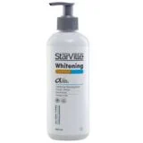 Starville Whitening Cleanser – 400 ml, brightening facial cleanser for clean, radiant, and soft skin. ستارفيل غسول تفتيح – 400 مل، غسول لتفتيح البشرة وتنظيفها بعمق دون جفاف.