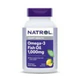 Natrol Omega-3 Fish Oil 1000mg - 90 Softgels - Supports Heart and Brain Health