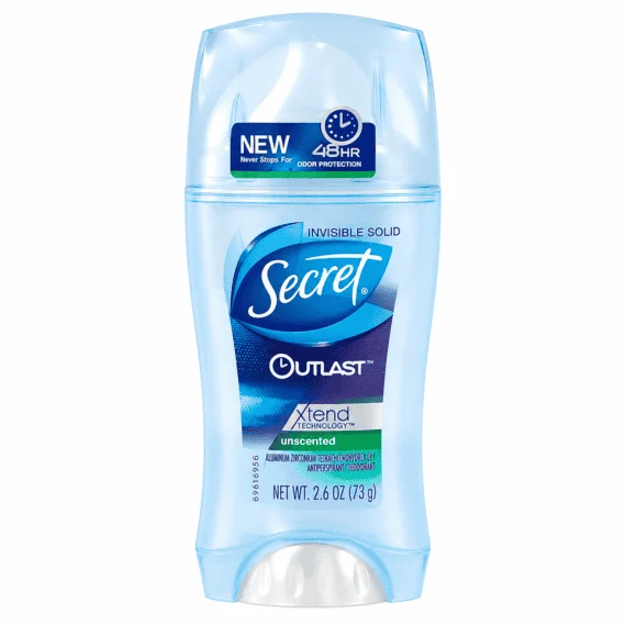 Unscented Invisible Solid Deodorant Stick 73g