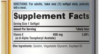 Vitamin E 1000 IU Puritan-فيتامين E بيوريتانز برايد 1000 وحدة دولية
