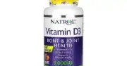 عبوة فيتامين د3 ناترول 5000 وحدة أقراص تذوب بطعم الفراولة Natrol Vitamin D3