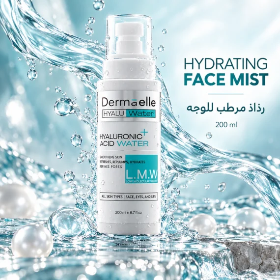DERMAELLE HyaluWater Hyaluronic Acid Water 200ml - ديرما إل هيالورونيك ووتر 200مل