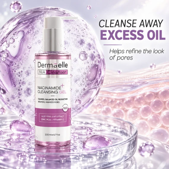 Dermaelle Niacinamide Cleansing Gel 200 ml - ديرما إل غسول جل بالنياسيناميد -2