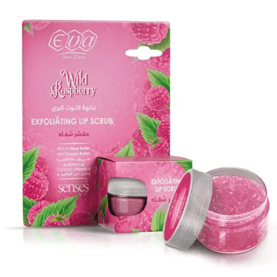 Eva Skin Care Senses Lip Scrub Berry 20 g-ايفا سكين كير سينسز مقشر الشفاه توت بري 20 جم