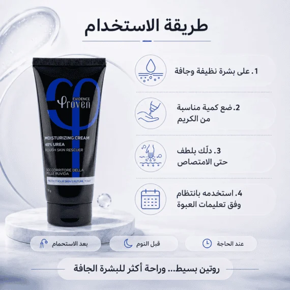 بروفين كريم مرطب يوريا 40% proven urea