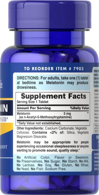ميلاتونين بيوريتانز برايد-Melatonin puritan's pride