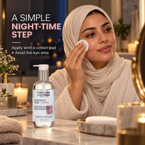 Dermaelle Glycolic Acid Toner 350ml - ديرما إل جليكوليك أسيد تونر 350 مل