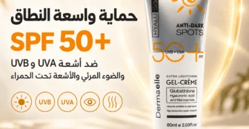 ديرما إل هايلو سولير حماية +50 جيل كريم مضاد للبقع الداكنة 60مل - UV Defense SPF 50 Anti-Dark Spots Gel-Cream 60ml