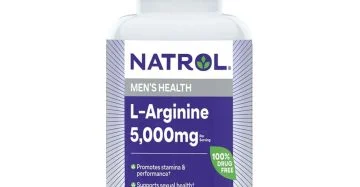 ناترول إل-أرجنين 5000 مجم – دعم طبيعي للأداء الجنسي وصحة القلب L-Arginine 5000mg by Natrol – Men’s Health Supplement for Performance and Blood Flow – 90 Tablets”