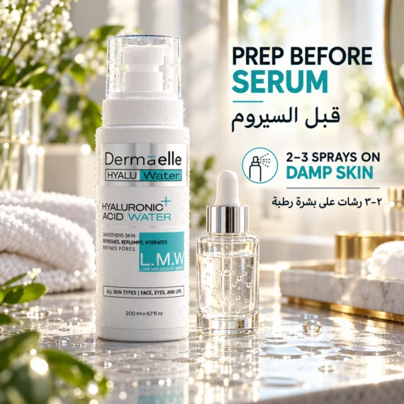 DERMAELLE HyaluWater Hyaluronic Acid Water 200ml - ديرما إل هيالورونيك ووتر 200مل