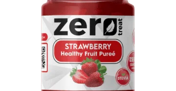 بيوريه الفراولة الصحي زيرو تريت 180 جم – 95٪ فاكهة حقيقية بدون سكر مضاف-Strawberry Healthy Fruit Purée 180g 95% Real Fruit – Zero Sugar Added