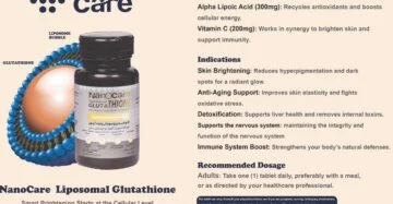 Liposomal Glutathione 500mg NanoCare