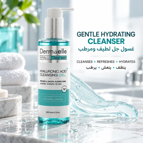 DERMAELLE Hyaluronic Acid Cleansing Gel 200ml - ديرما إل غسول جل بالهيالورنيك أسيد 200مل