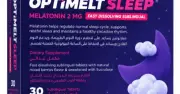 عبوة أوبتيميلت سليب ميلاتونين 2 مجم 30 قرص سريع الذوبان تحت اللسان من أفانتك