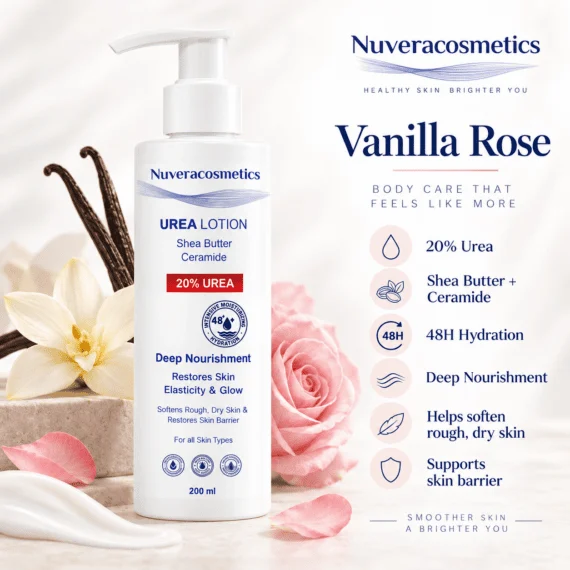 نوفيرا يوريا لوشن فانيلا روز - Nuvera Urea Lotion Vanilla Rose