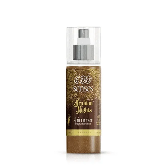 Eva Body Splash Arabian Nights 150 ml glitter body mist with oriental scent-ايفا بادى اسبلاش جليتر ارابيان نايتس 150 مل برائحة شرقية ولمعان فاخر