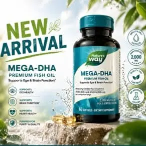 Nature's Way Mega DHA 1000 mg 60 Softgels
