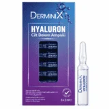 Hyaluronic Skin Care Ampoules 6×2ml by Derminix