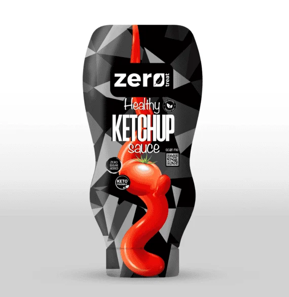Healthy Ketchup Sauce 300g – Zero Sugar Added | 4 Calories | Keto Friendly-كاتشب صحي بدون سكر مضاف 300 جم – 4 سعرات فقط | مناسب للكيتو | قليل السعرات