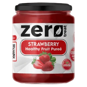 بيوريه الفراولة الصحي زيرو تريت 180 جم – 95٪ فاكهة حقيقية بدون سكر مضاف-Strawberry Healthy Fruit Purée 180g 95% Real Fruit – Zero Sugar Added
