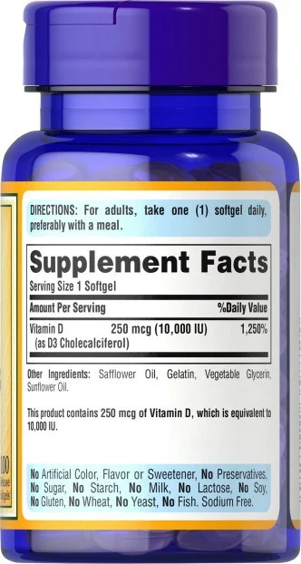 Vitamin D3 Puritan's Pride-فيتامين د3 بيورتان برايد