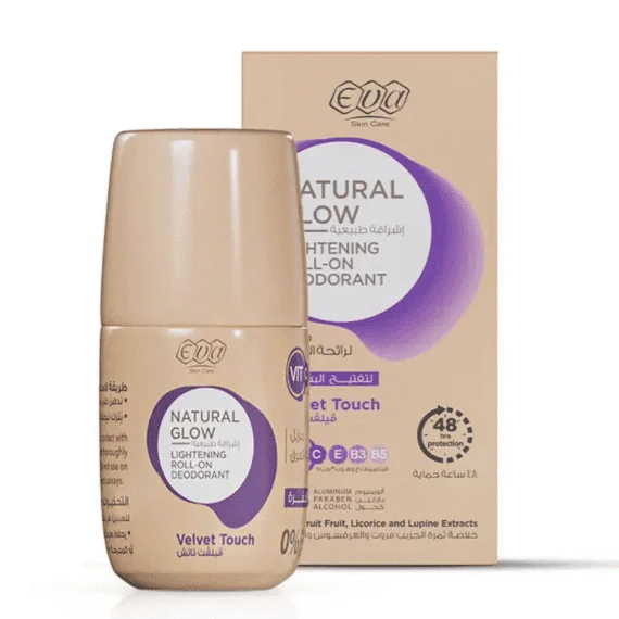 Eva Roll On Velvet Touch 60 g velvet soft deodorant-ايفا رول اون فيلفت تاتش 60 جم برائحة ناعمة ونعومة مخملية