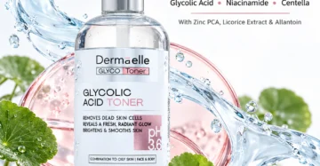 Dermaelle Glycolic Acid Toner 350ml - ديرما إل جليكوليك أسيد تونر 350 مل