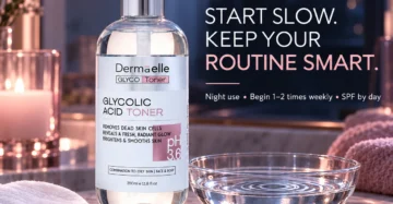 Dermaelle Glycolic Acid Toner 350ml - ديرما إل جليكوليك أسيد تونر 350 مل